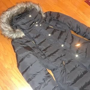 Michael kors black puffer coat